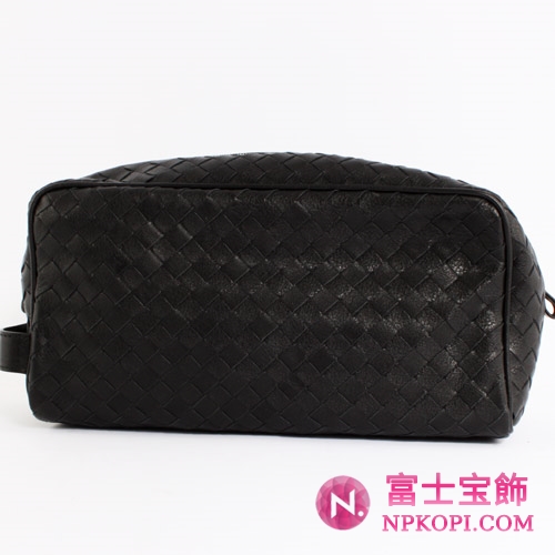 Bottega Veneta/ボッテガ・ヴェネタ カーフレザー セカンドバッグ ブラック 174361V61411000